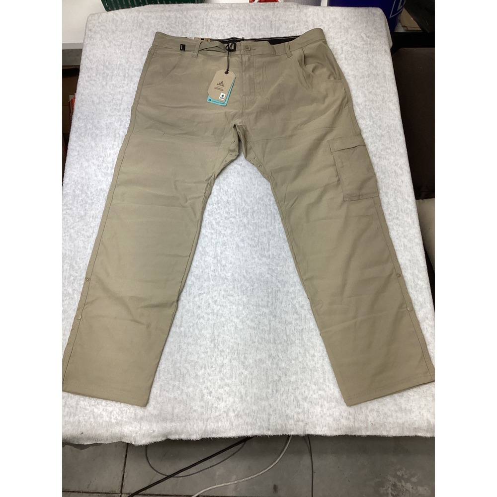 Prana Stretch Zion Slim Pant II Mens 40x30 Sandbar Tapered Hiking Cargo Pants